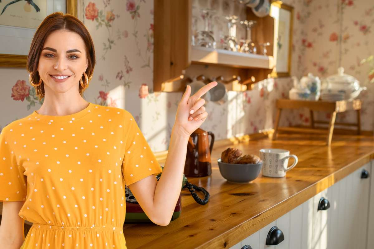 donna indica cucina vintage