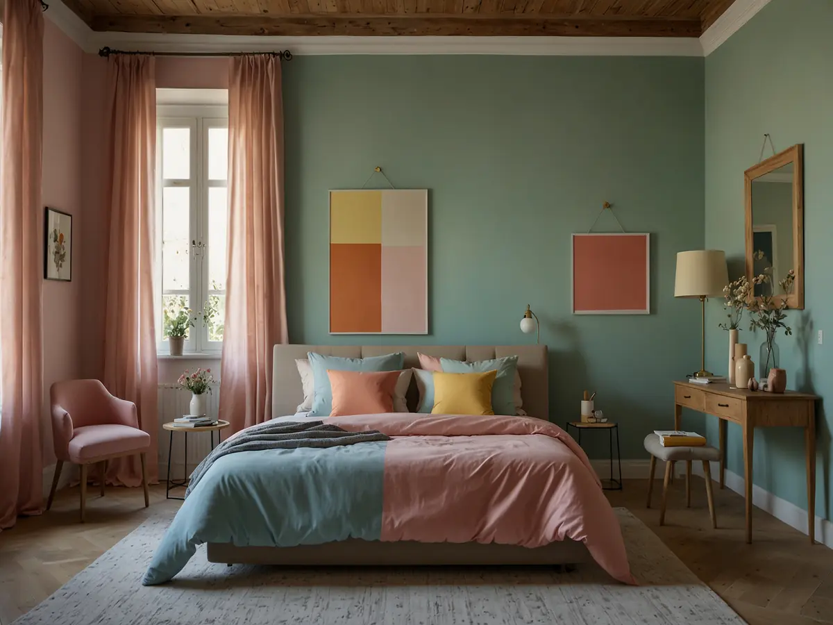 Vivere in un film di Wes Anderson: i trucchi per arredare casa con la simmetria e i colori pastello.